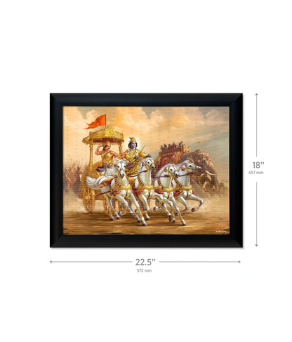 Mahabharat Krishna Arjun Wall Painting