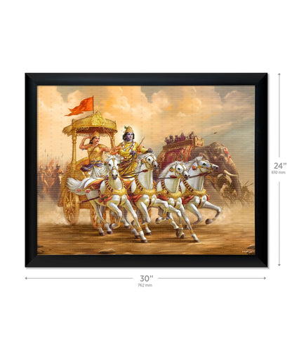 Mahabharat Krishna Arjun Wall Painting