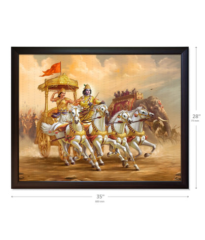 Mahabharat Krishna Arjun Wall Painting