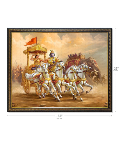 Mahabharat Krishna Arjun Wall Painting