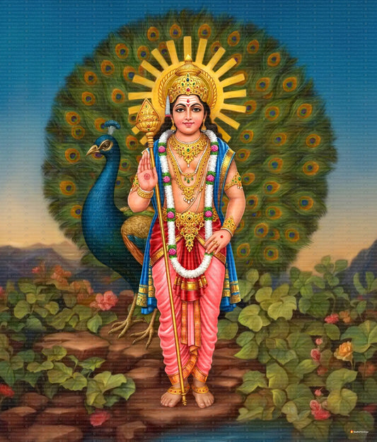 Lord Murugan Painting