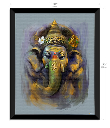 Modern Abstract Ganesha Painting