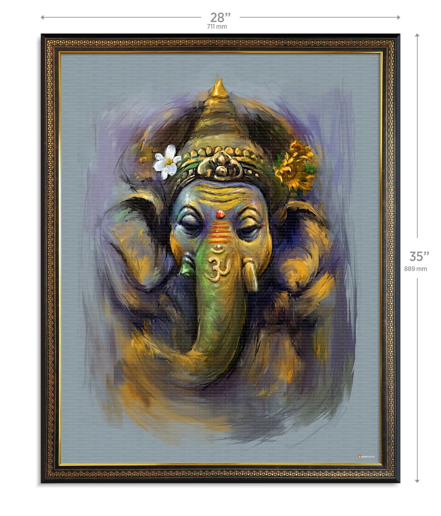 Modern Abstract Ganesha Painting