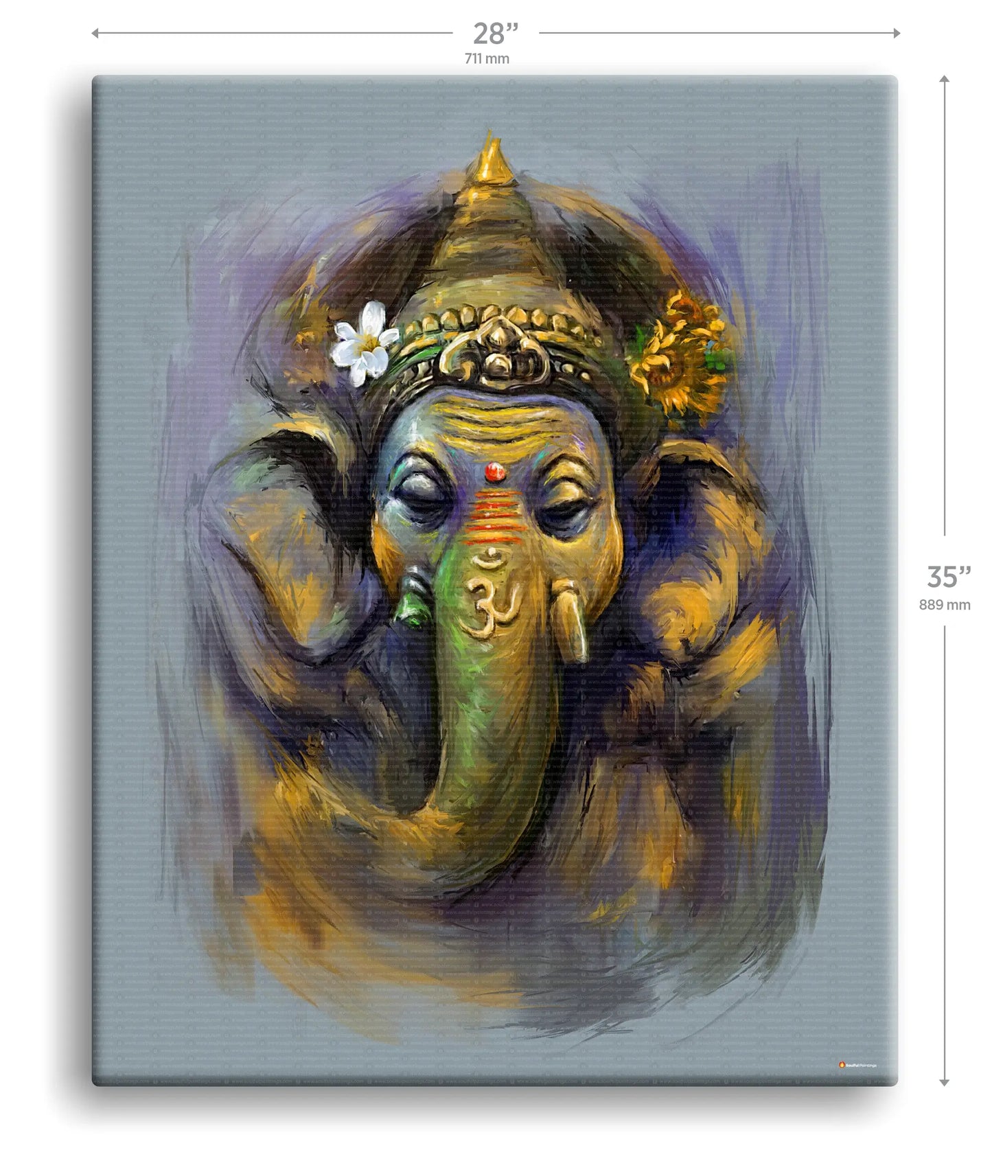 Modern Abstract Ganesha Painting