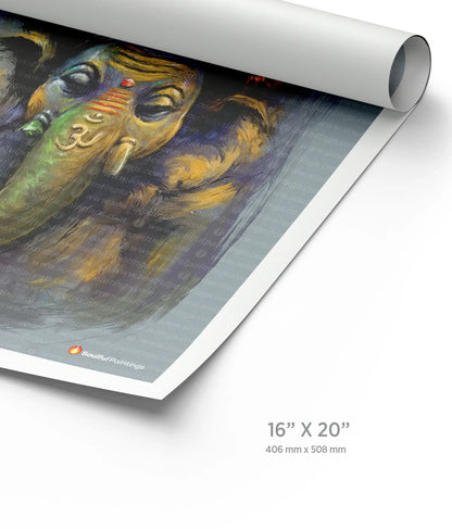 Modern Abstract Ganesha Painting