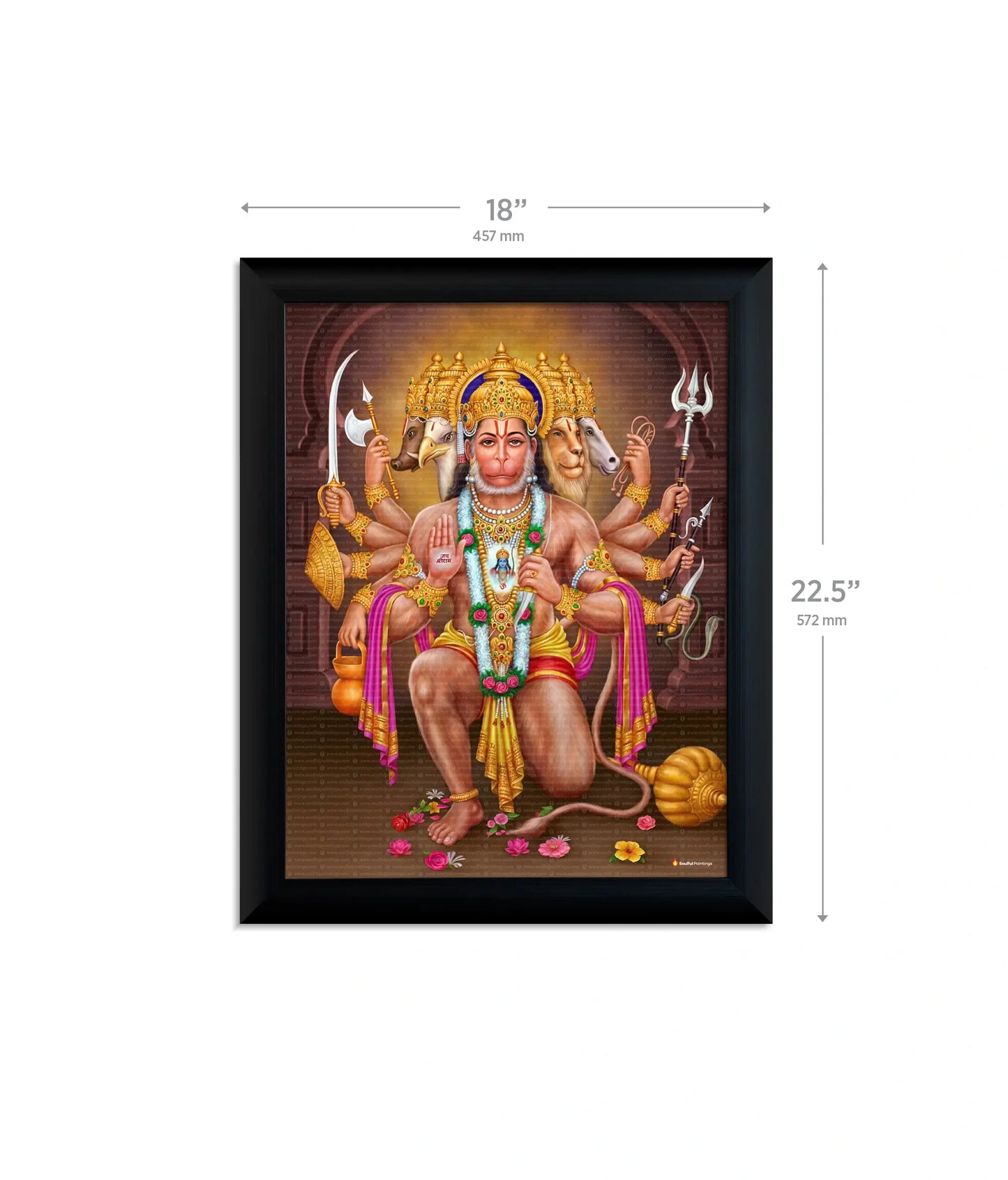 Panchmukhi Hanuman Ji Painting