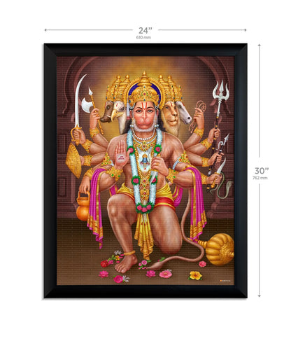 Panchmukhi Hanuman Ji Painting
