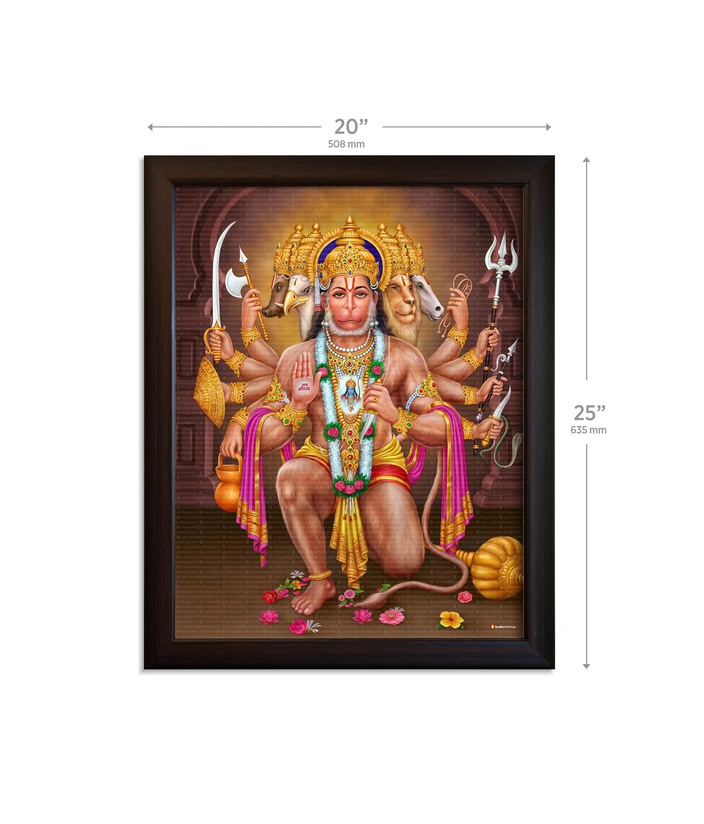 Panchmukhi Hanuman Ji Painting