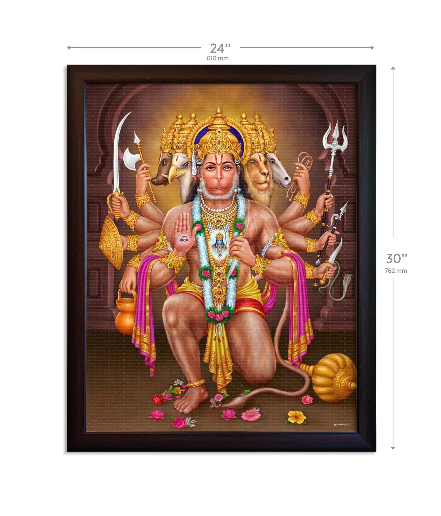 Panchmukhi Hanuman Ji Painting