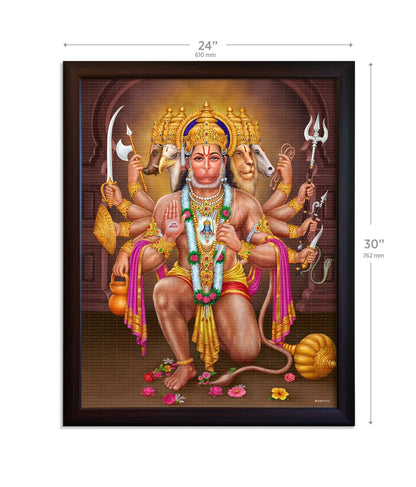 Panchmukhi Hanuman Ji Painting