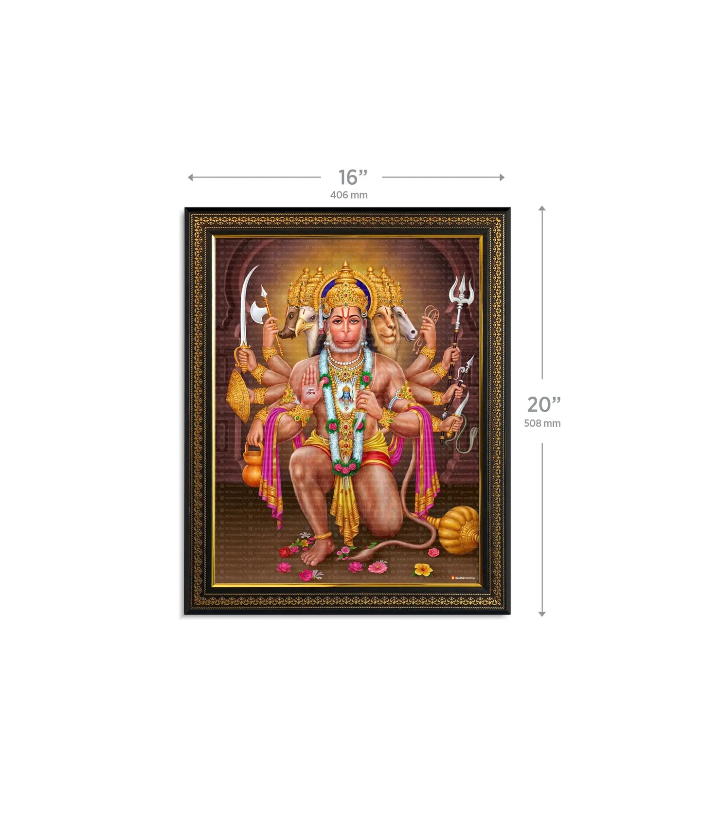 Panchmukhi Hanuman Ji Painting