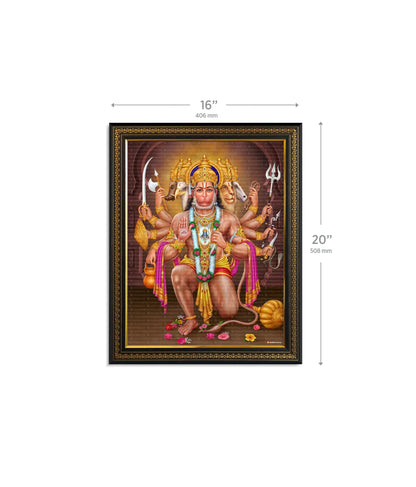 Panchmukhi Hanuman Ji Painting
