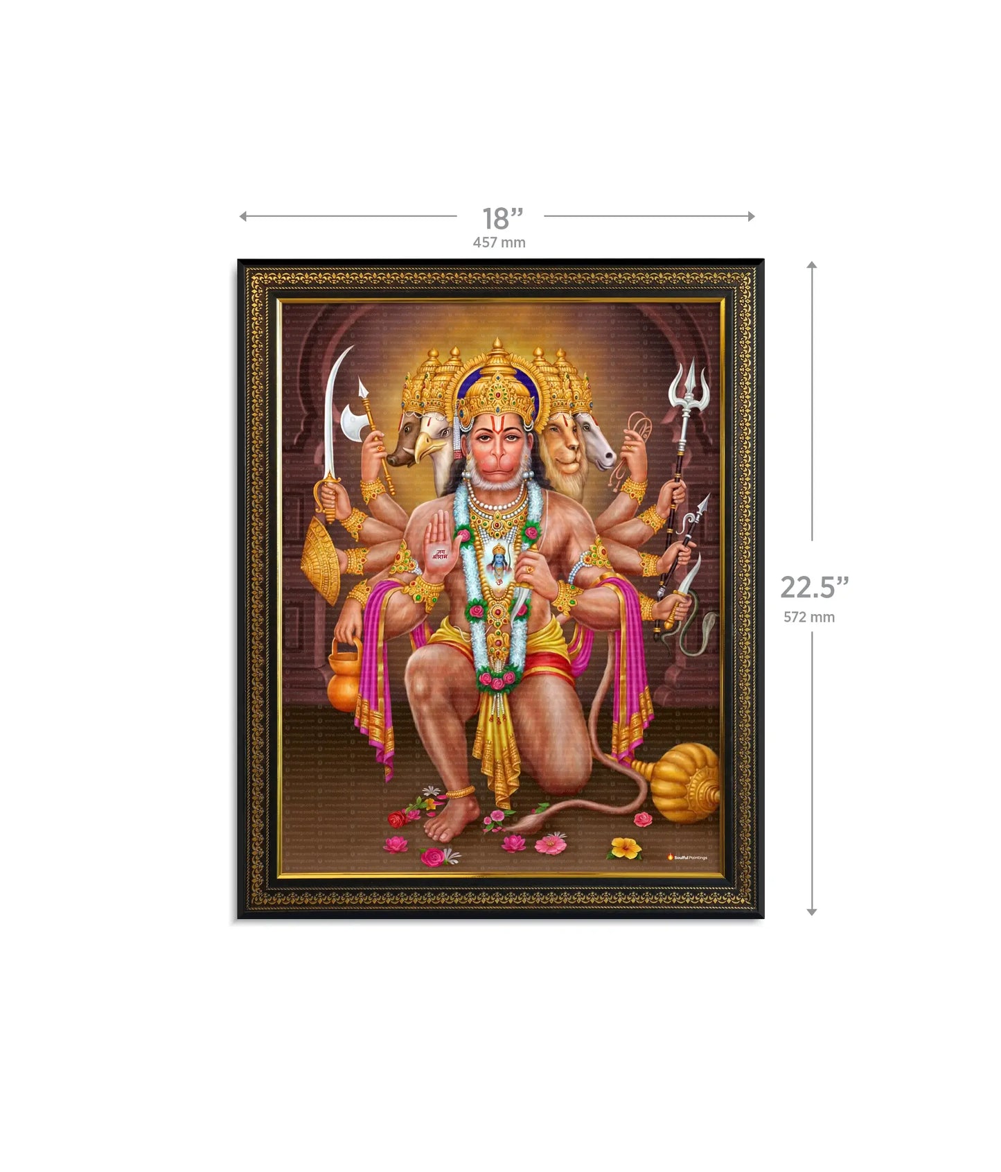 Panchmukhi Hanuman Ji Painting