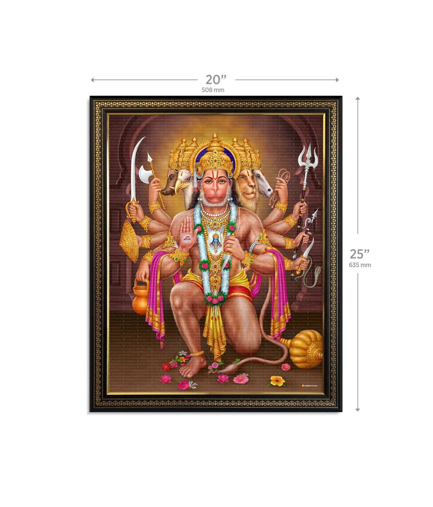 Panchmukhi Hanuman Ji Painting
