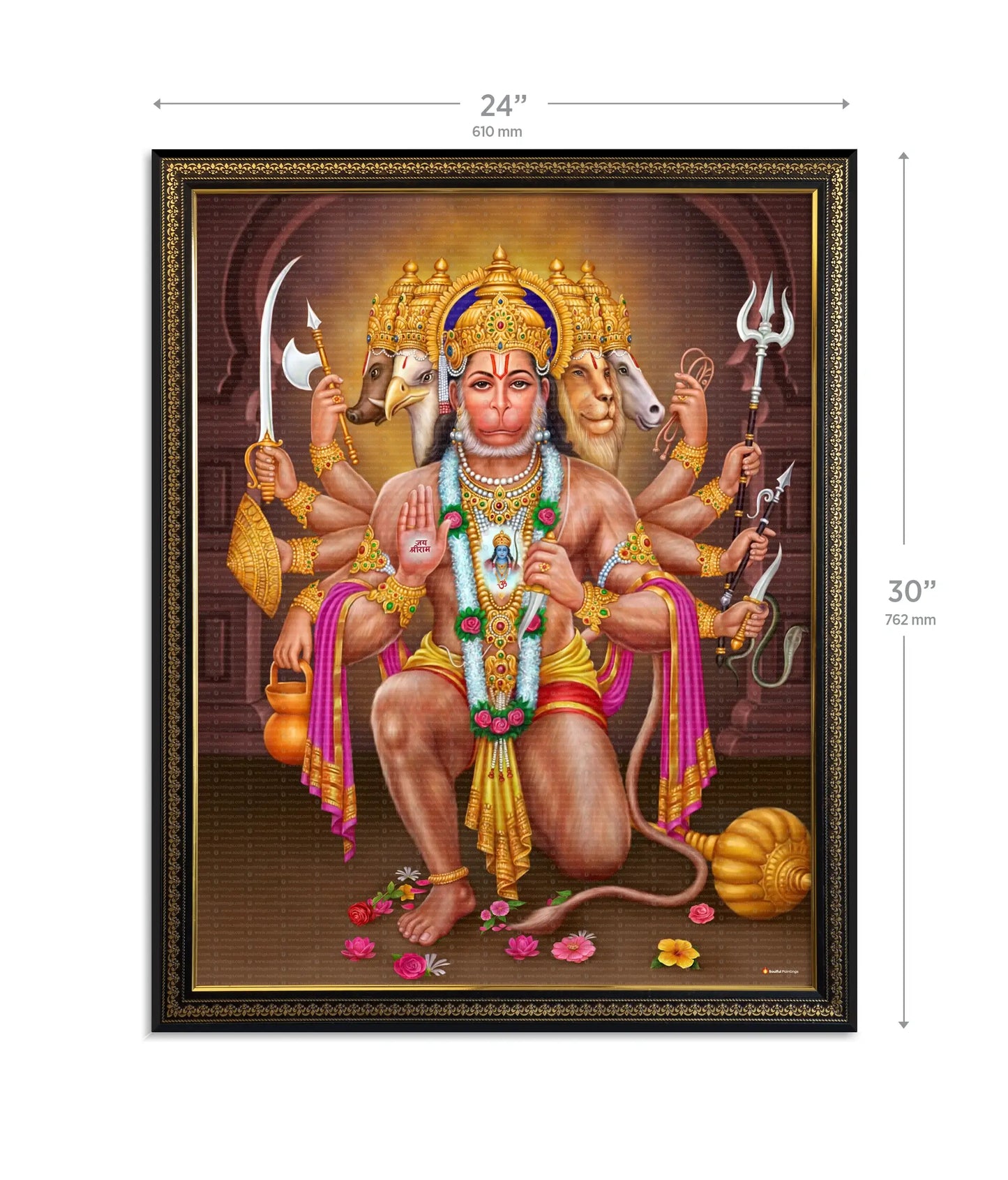 Panchmukhi Hanuman Ji Painting