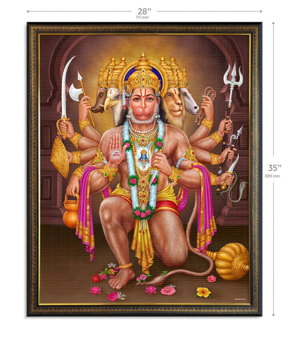Panchmukhi Hanuman Ji Painting