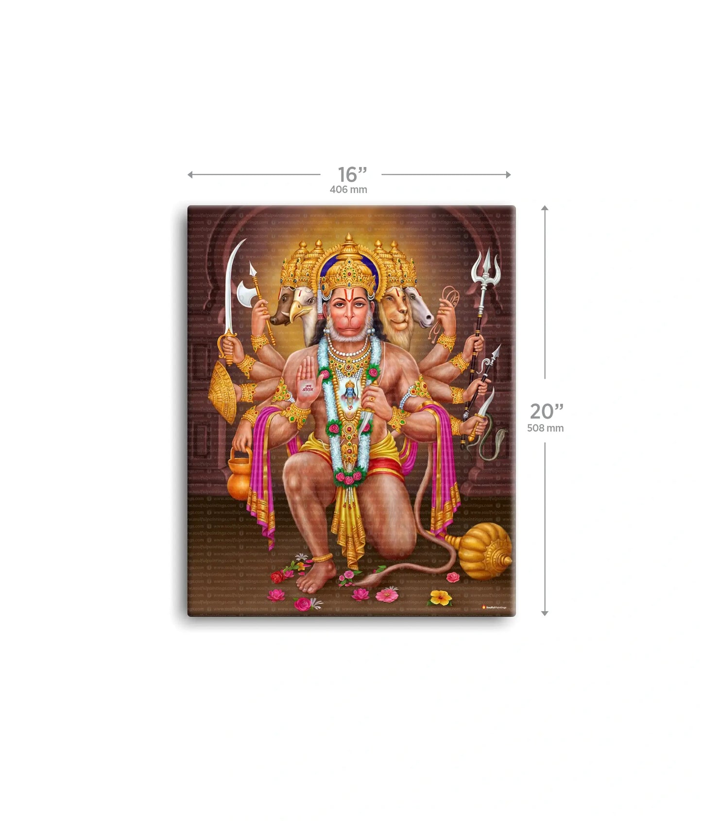 Panchmukhi Hanuman Ji Painting