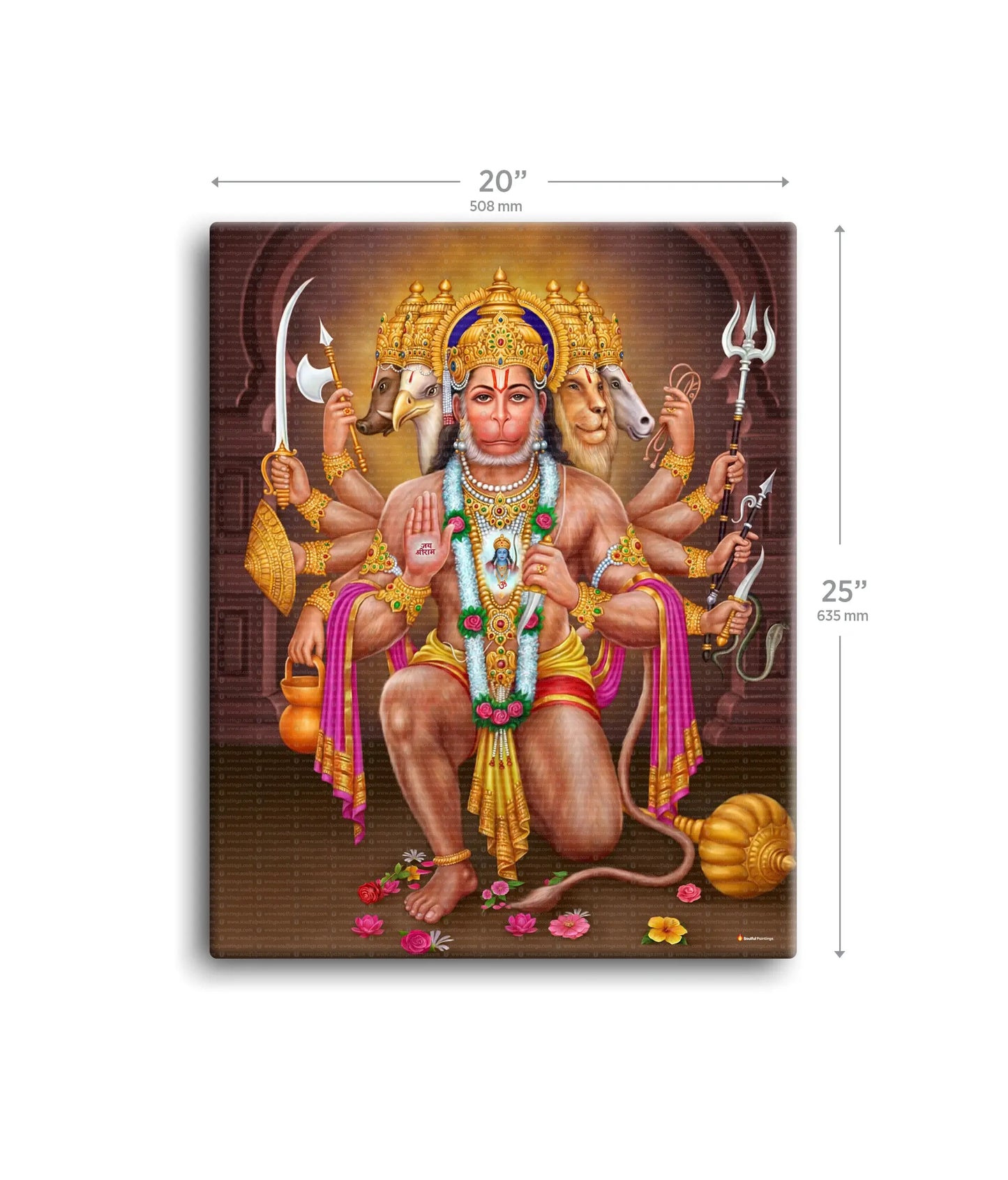 Panchmukhi Hanuman Ji Painting