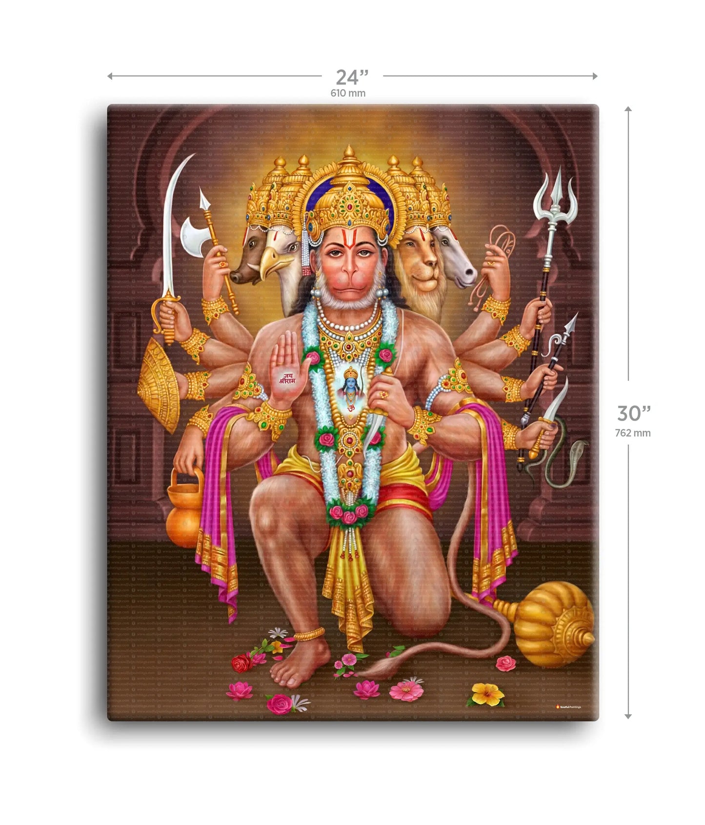 Panchmukhi Hanuman Ji Painting