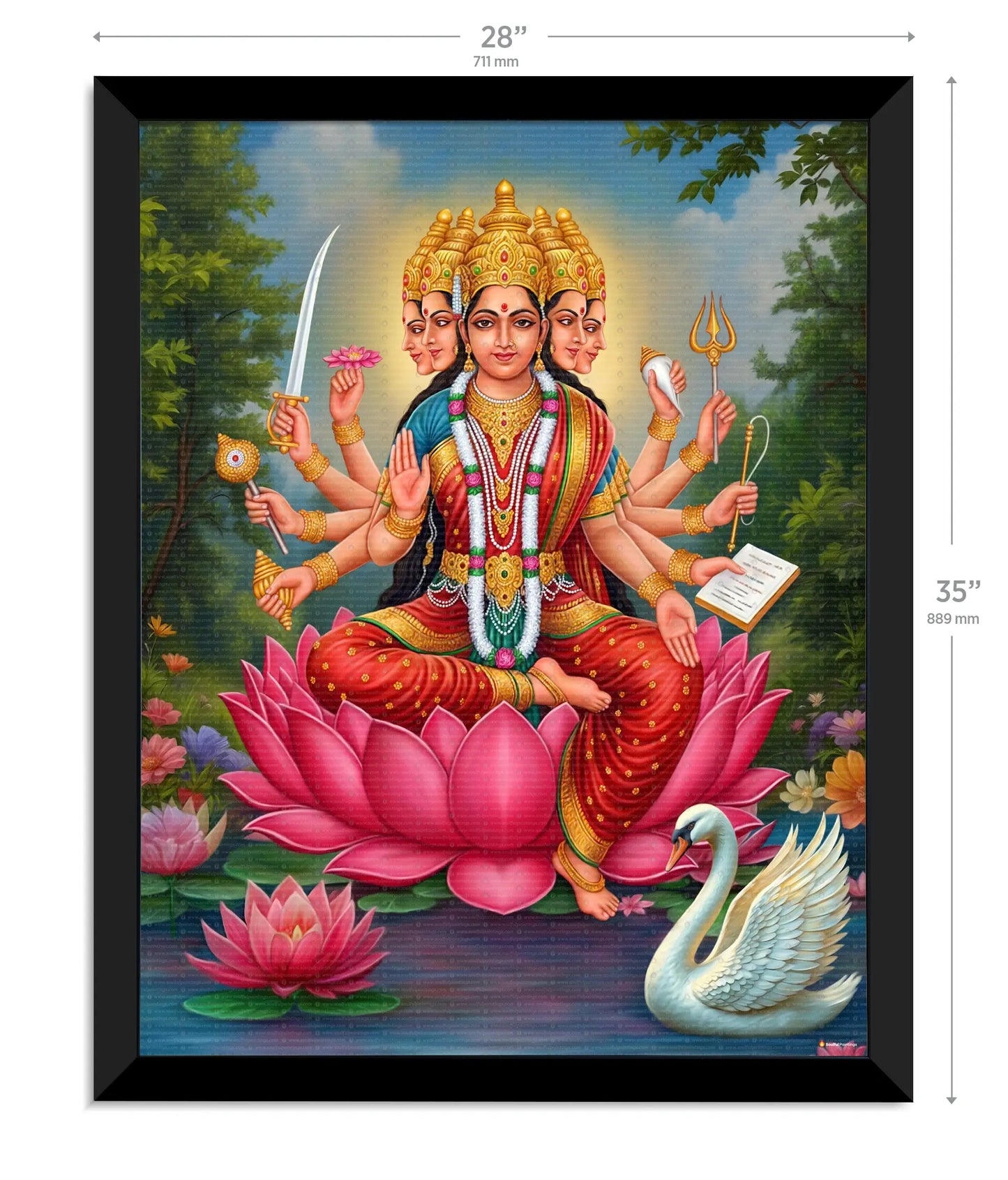 Gayatri Mata Painting