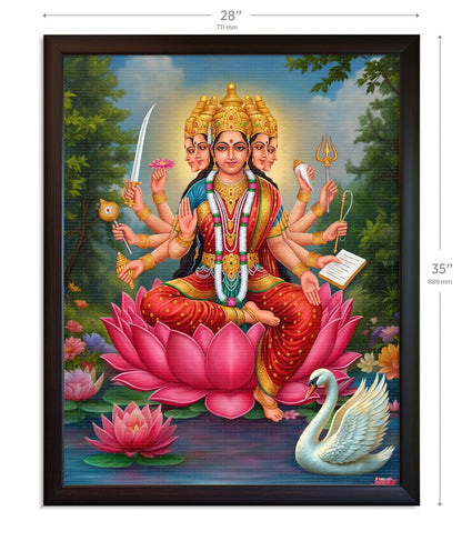Gayatri Mata Painting