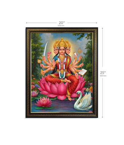 Gayatri Mata Painting