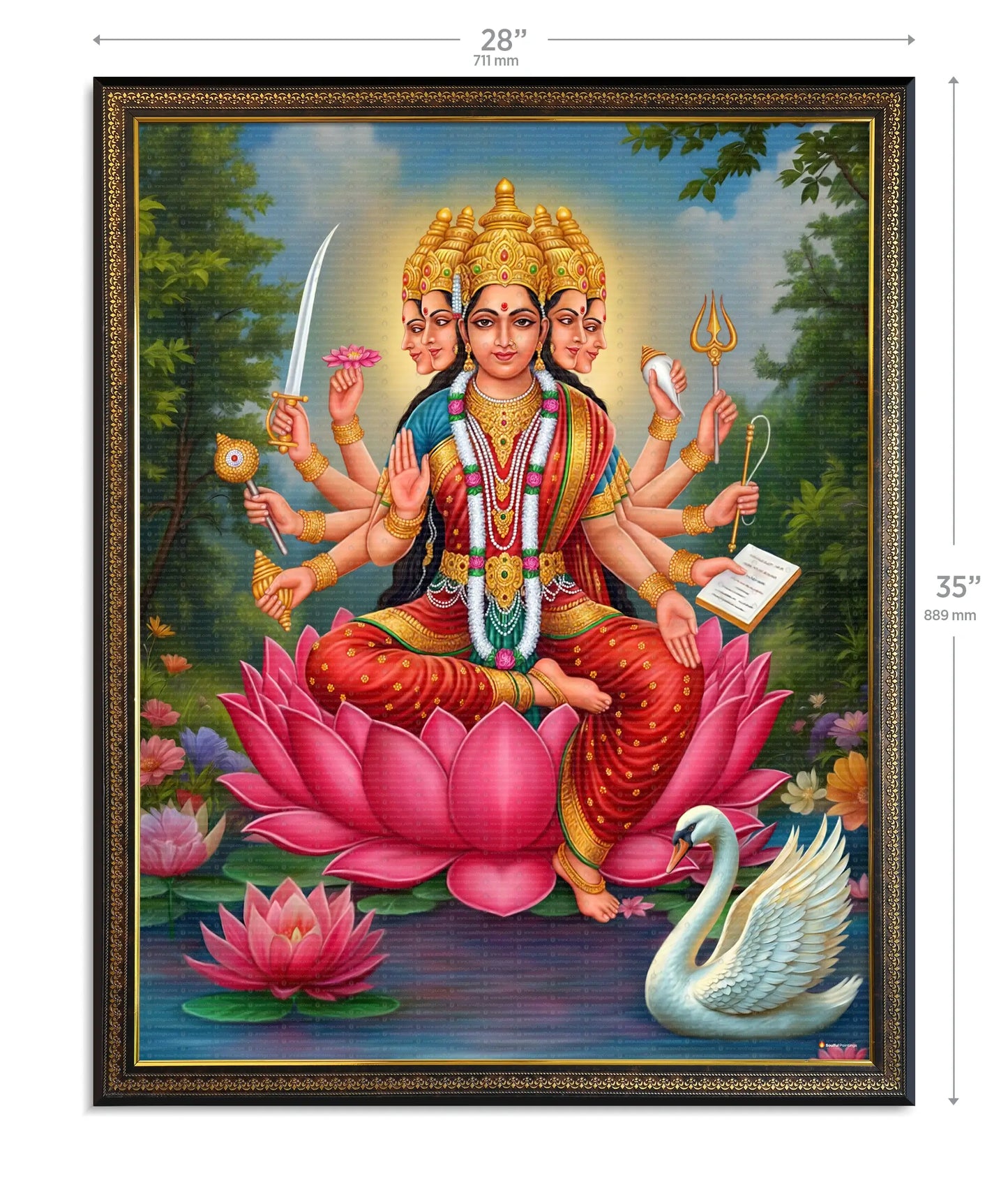 Gayatri Mata Painting