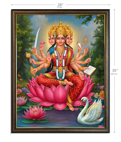 Gayatri Mata Painting