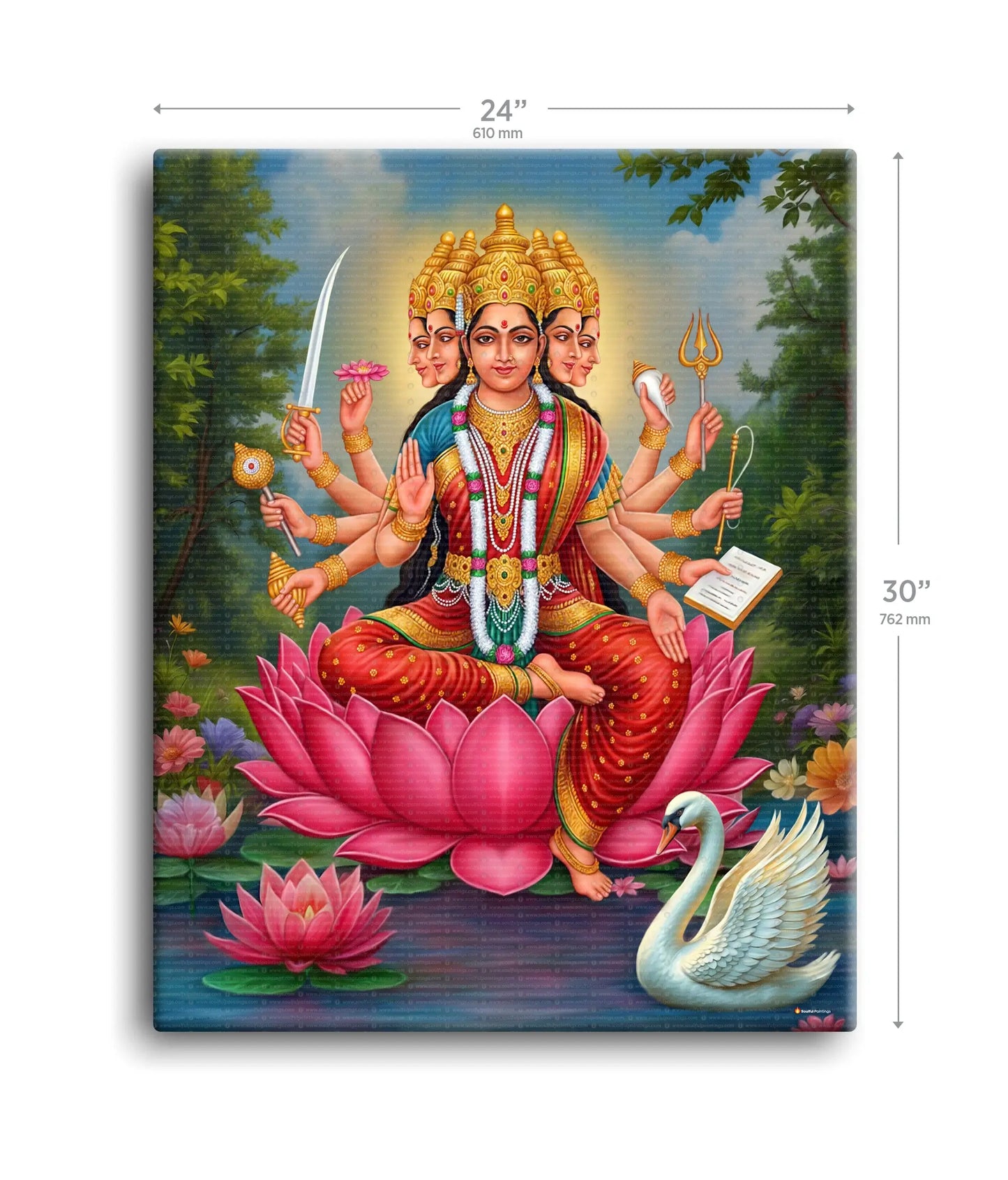 Gayatri Mata Painting
