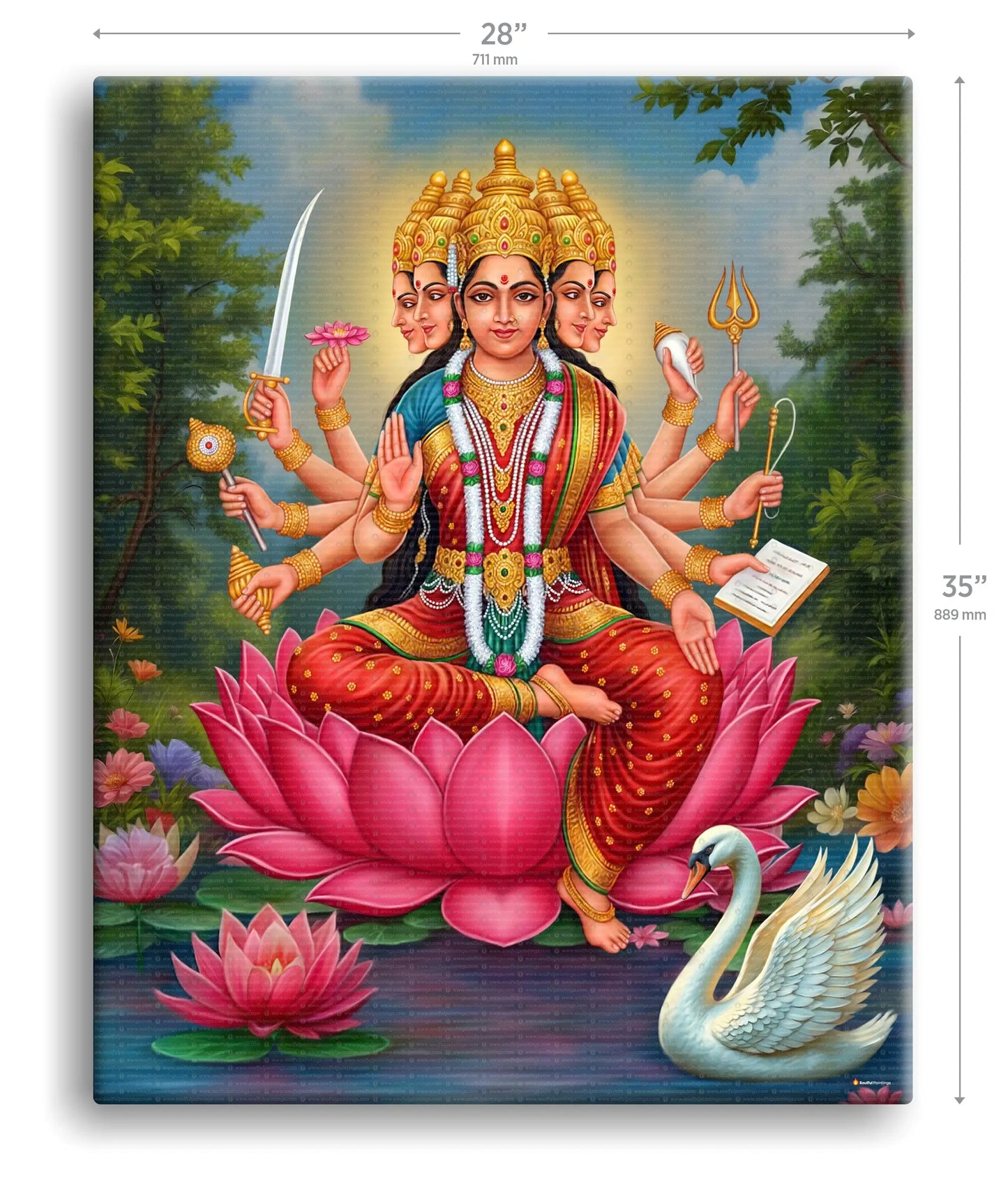 Gayatri Mata Painting